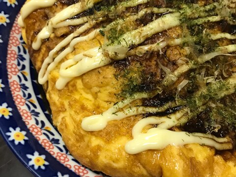 モヤシでカサ増し！ボリューム満点肉なし豚平焼き